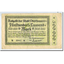 Billete, Alemania, Oberhausen, 500 000 Mark, Usine, 1923, 1923-08-01, MBC+