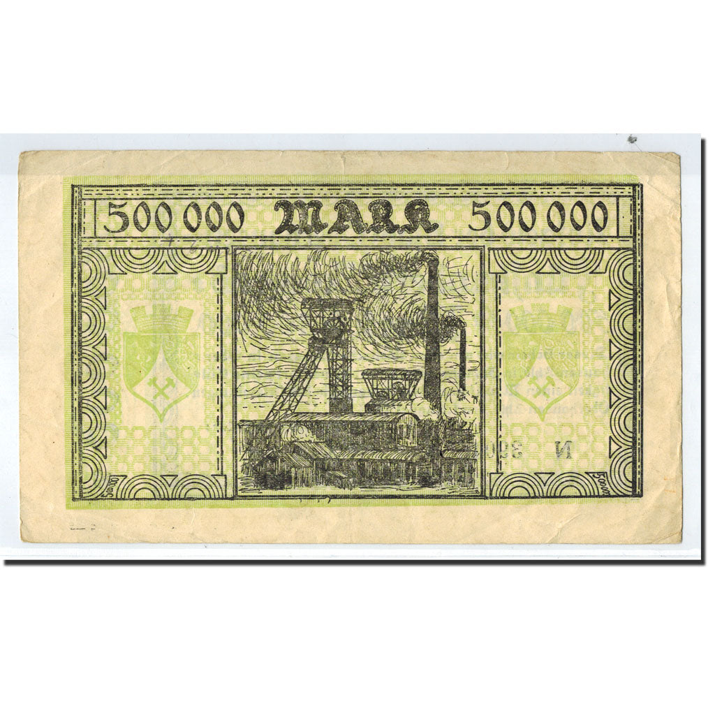 Billete, Alemania, Oberhausen, 500 000 Mark, Usine, 1923, 1923-08-01, MBC+