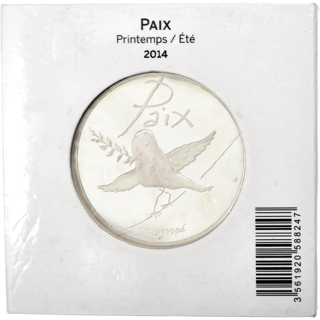 Vème République, 50 Euro La Paix Sempé, 2014, Printemps / Été
