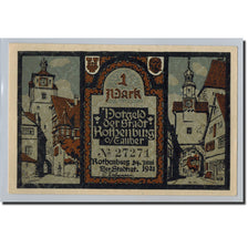 Billet, Allemagne, Rothenburg o.T. Stadt, 1 Mark, tour 2, 1921, 1921-06-24