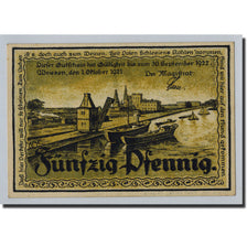 Banknote, Germany, Wriezen, 50 Pfennig, ange, 1921, 1921-10-01, UNC(65-70)