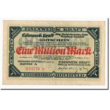 Banknote, Germany, Duisburg-Hochfeld, 1 Million Mark, Citation, 1923
