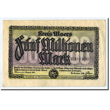 Billet, Allemagne, Moers, 5 Millionen Mark, Ecusson, 1923, 1923-08-01, SUP