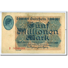 Banconote, Germania, Hamborn, 5 Millions Mark, graphique, 1923, 1923-08-01, BB+