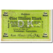 Germany, Duisburg, 1 Million Mark, Citation, 1923, 1923-08-01, AU(55-58)