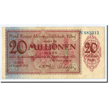 Germany, Essen, 20 Millionen Mark, graphique, 1923, 1923-08-14, AU(55-58)