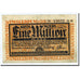 Banknote, Germany, Moers, 1 Million Mark, graphique, 1923, 1923-08-25, AU(50-53)