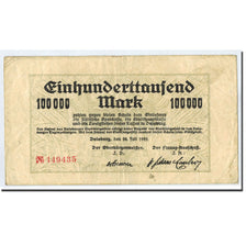 Banknote, Germany, Duisburg, 100 000 Mark, graphique, 1923, 1923-07-20