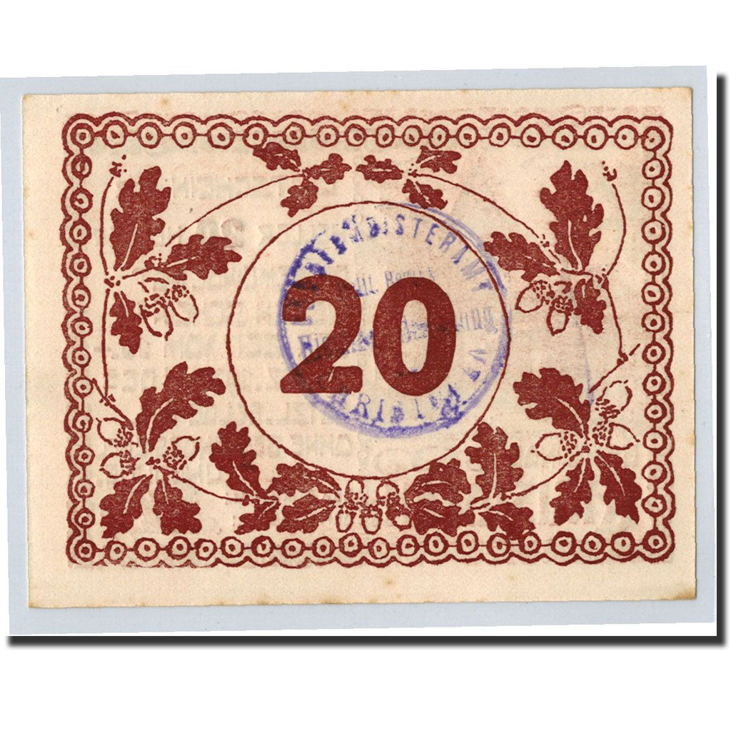 Geldschein, Österreich, Heitzing, 20 Heller, gland, 1920, 1920-12-15, UNZ-