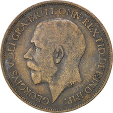 GREAT BRITAIN, 1/2 Penny, 1911, KM #809, VF(20-25), Bronze, 25.5, 5.38