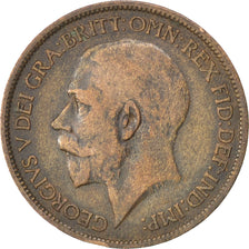 Gran Bretagna, George V, 1/2 Penny, 1914, MB, Bronzo, KM:809