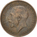 Moneta, Gran Bretagna, George V, 1/2 Penny, 1915, MB, Bronzo, KM:809