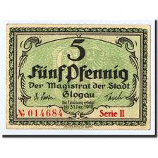 Poland, Globau, 5 Pfennig, Ecusson, 1918, 1918-12-31, AU(50-53)