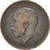 Monnaie, Grande-Bretagne, George V, 1/2 Penny, 1912, TB, Bronze, KM:809
