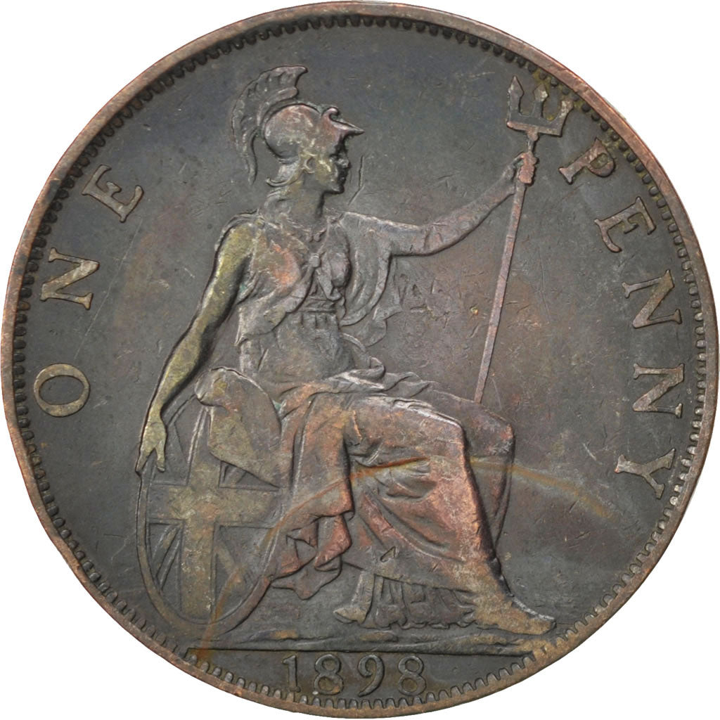 GREAT BRITAIN, Penny, 1898, KM #790, VF(30-35), Bronze, 31, 9.36