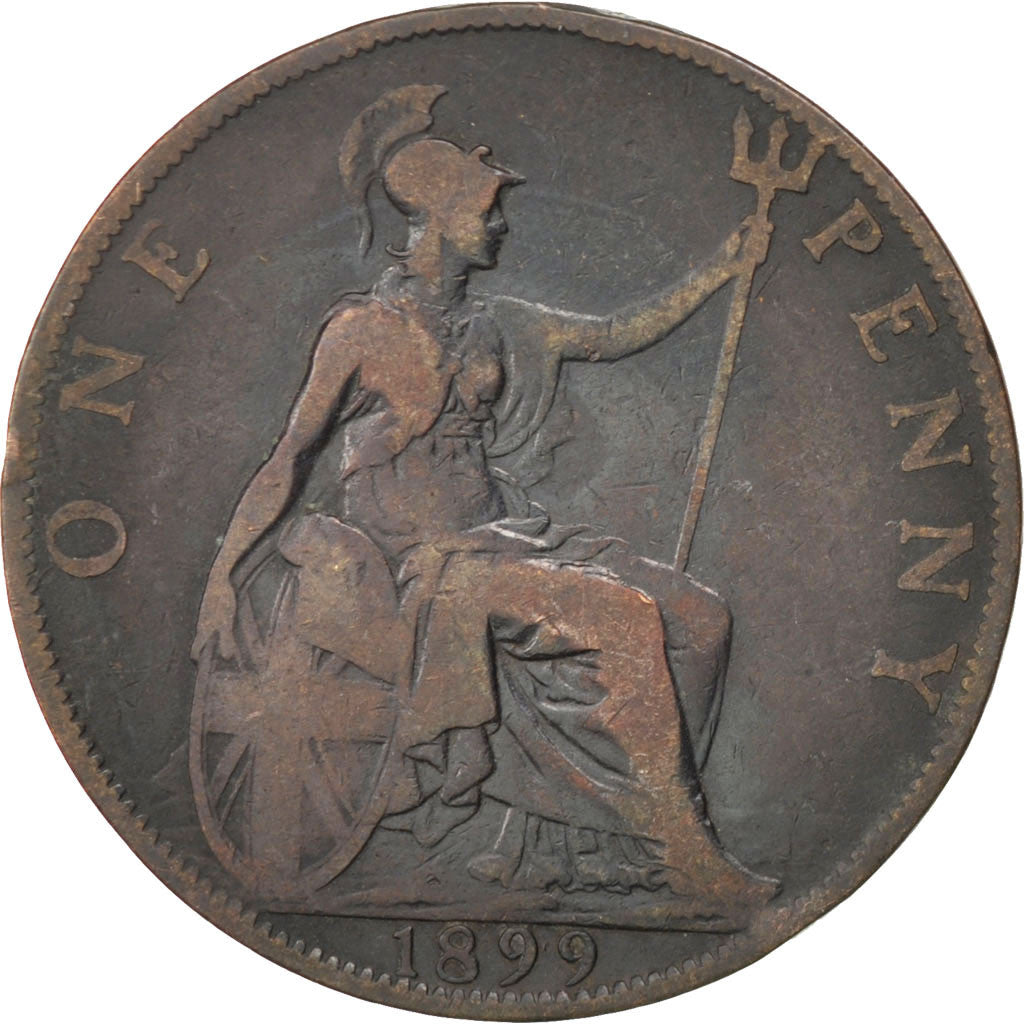 Münze, Großbritannien, Victoria, Penny, 1899, S, Bronze, KM:790