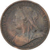 Gran Bretagna, Victoria, Penny, 1900, MB, Bronzo, KM:790