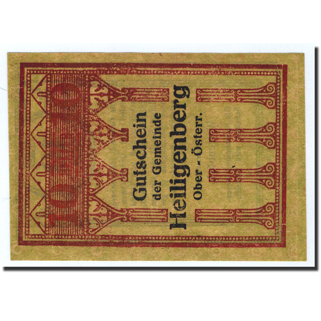 Geldschein, Österreich, Heiligenberg, 10 Heller, graphique, 1920, 1920-05-04
