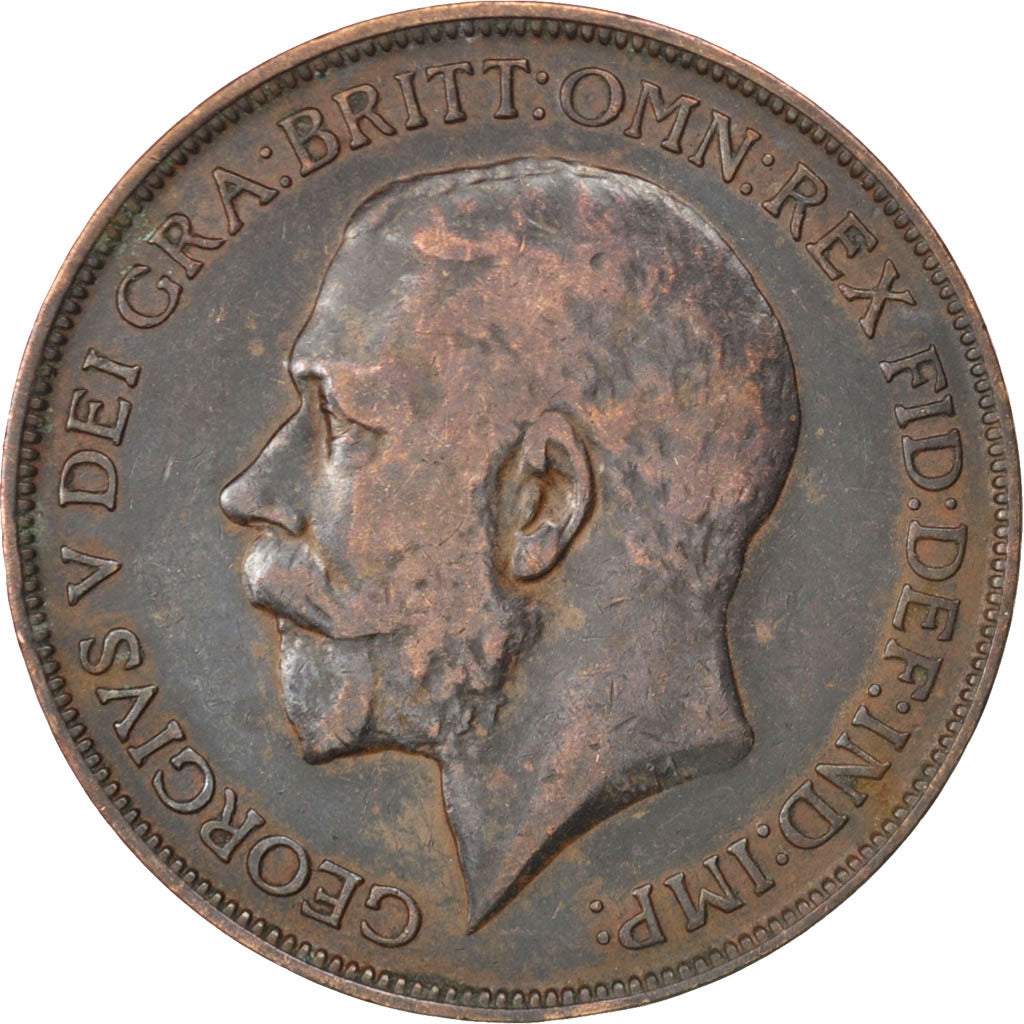 Gran Bretagna, George V, Penny, 1912, MB+, Bronzo, KM:810