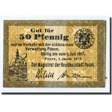 Alemania, Posen, 50 Pfennig, Monument, 1917, 1917-01-01, MBC+
