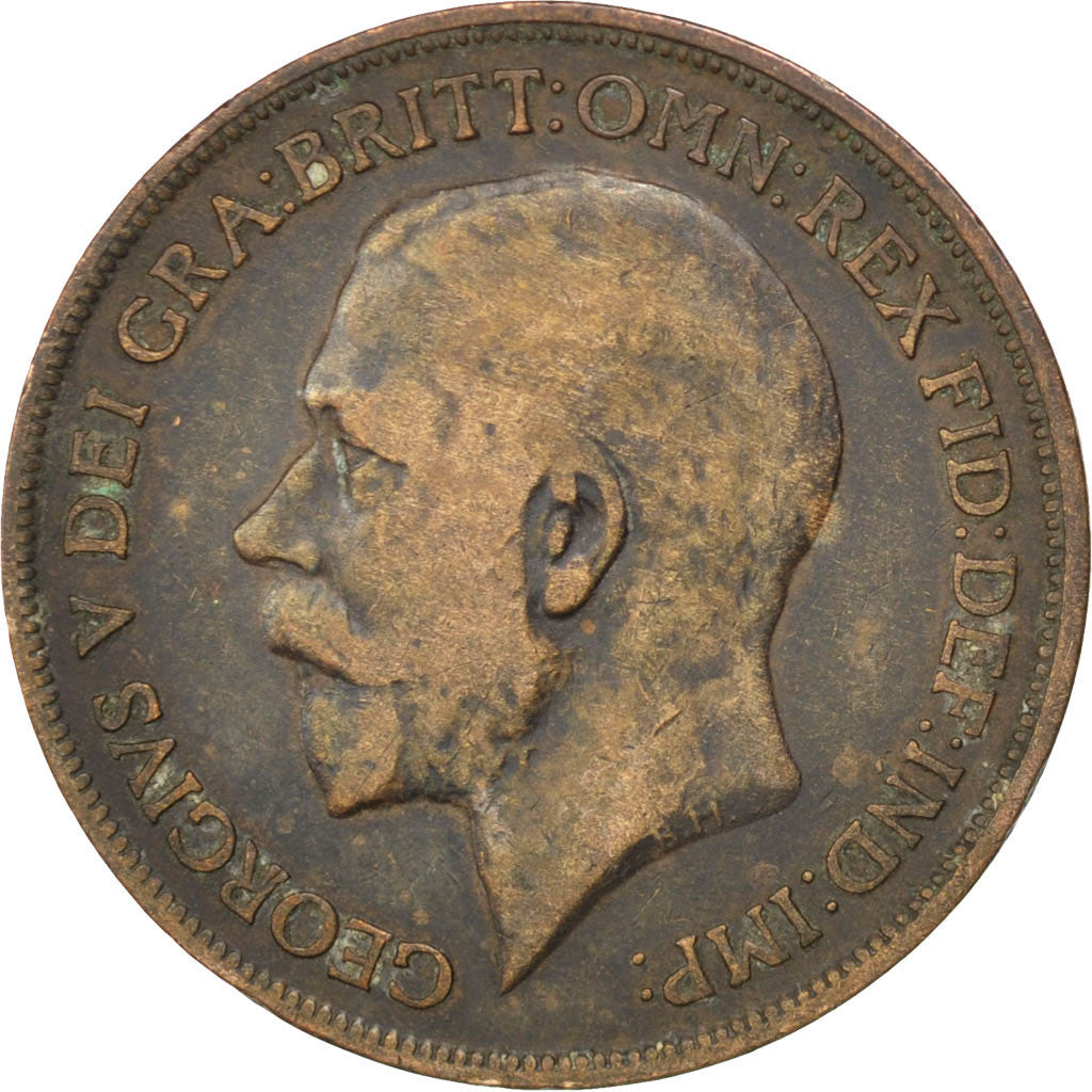 Monnaie, Grande-Bretagne, George V, Penny, 1915, TB+, Bronze, KM:810