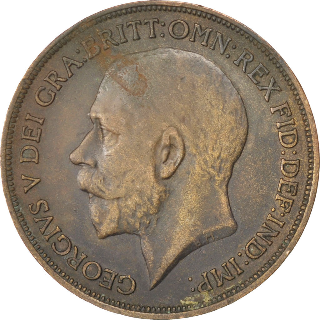 Gran Bretagna, George V, Penny, 1916, BB, Bronzo, KM:810