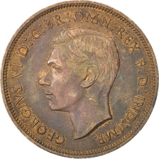 Gran Bretagna, George VI, Penny, 1937, BB+, Bronzo, KM:845
