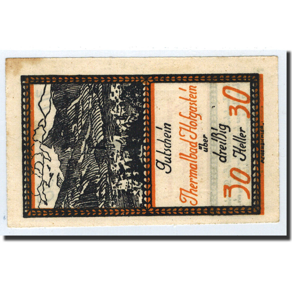 Geldschein, Österreich, Hofgastein, Heller, fontaine, 1920, 1920-12-31, UNZ-