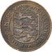 Moneda, Guernsey, Elizabeth II, 2 New Pence, 1971, MBC+, Bronce, KM:22