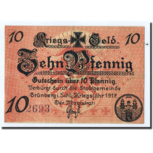 Germany, Grünberg, 10 Pfennig, mur, 1917, UNC(63)