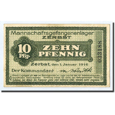 Allemagne, Zerbst, 10 Pfennig, graphique, 1916, 1916-01-01, SPL
