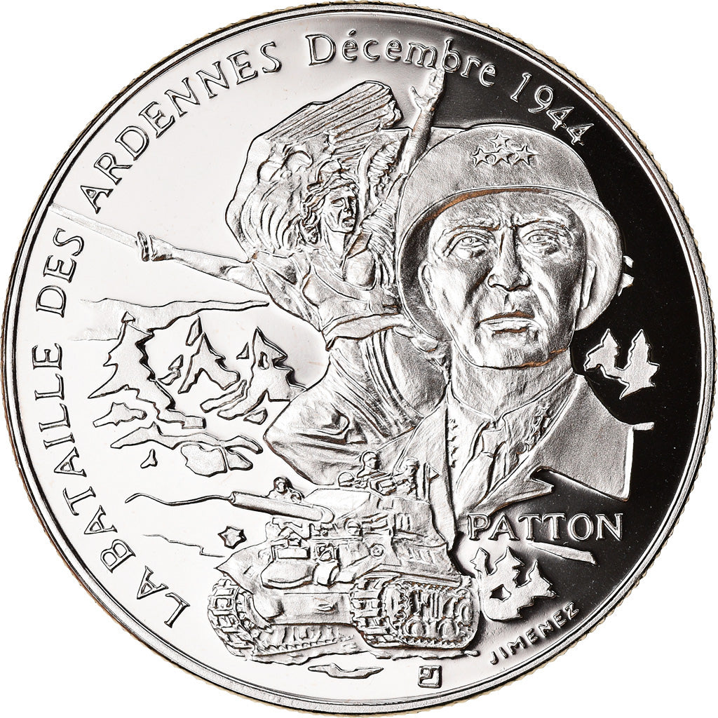 France, Medal, La Bataille Des Ardennes - Décembre 1944 - Patton, Politics