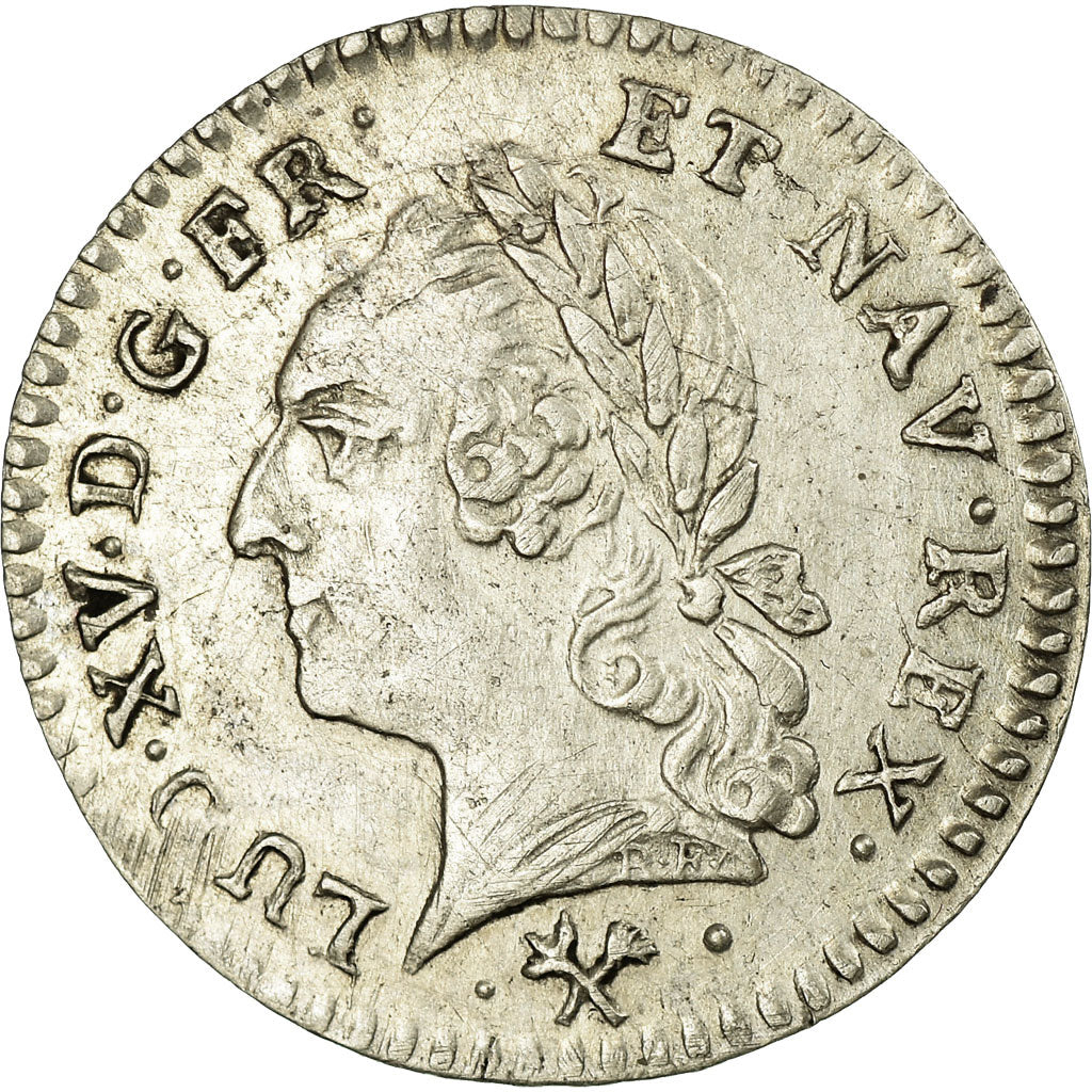 Monnaie, France, Louis XV, 1/20 Écu à la vieille tête (6 sols), 6 Sols, 1/20