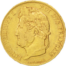Louis-Philippe I, 20 Francs Or tête laurée, 1834 W, Lille, Gadoury 1031