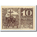 Geldschein, Österreich, Hinterstoder, 10 Heller, croix, 1920, 1920-12-31, UNZ-