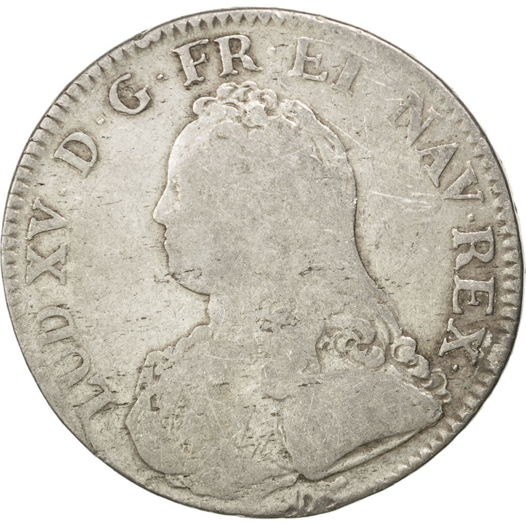 Moneta, Francia, Louis XV, Écu aux branches d'olivier, Ecu, 1726, Paris, MB
