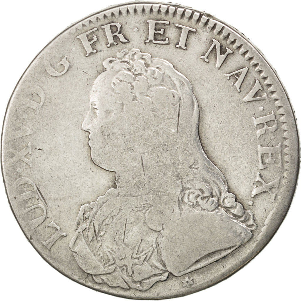Munten, Frankrijk, Louis XV, Écu aux branches d'olivier, Ecu, 1727, Caen, FR