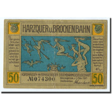 Banknote, Germany, Wernigerode, 50 Pfennig, personnage, 1921, 1921-03-01