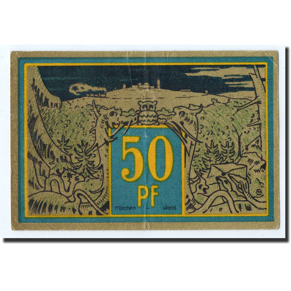 Banknote, Germany, Wernigerode, 50 Pfennig, personnage, 1921, 1921-03-01