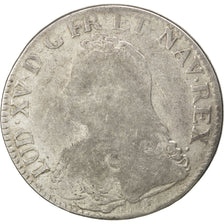 Louis XV, Écu aux branches d'olivier, 1726 V, Troyes, Gadoury 321