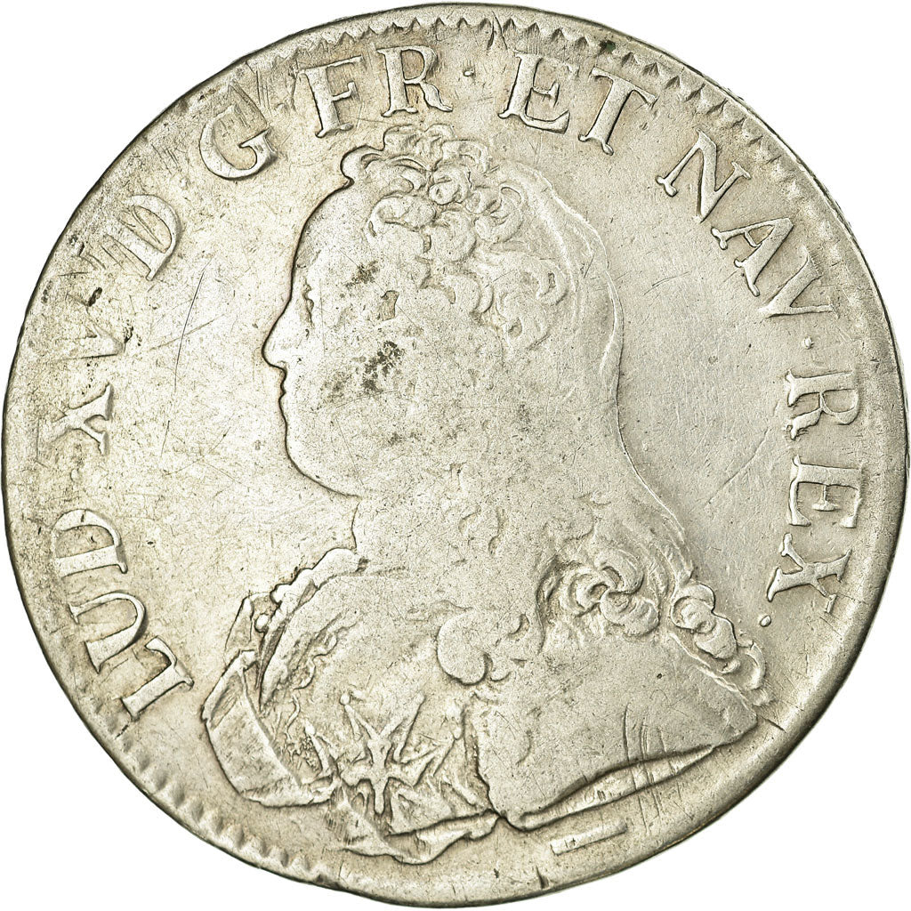 Monnaie, France, Louis XV, Écu aux branches d'olivier, Ecu, 1729, Lille, TB+
