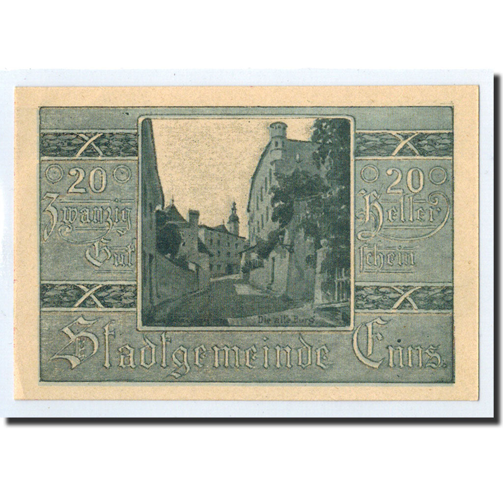 Geldschein, Österreich, Enns, 20 Heller, ruelle, 1920, 1920-12-31, UNZ-