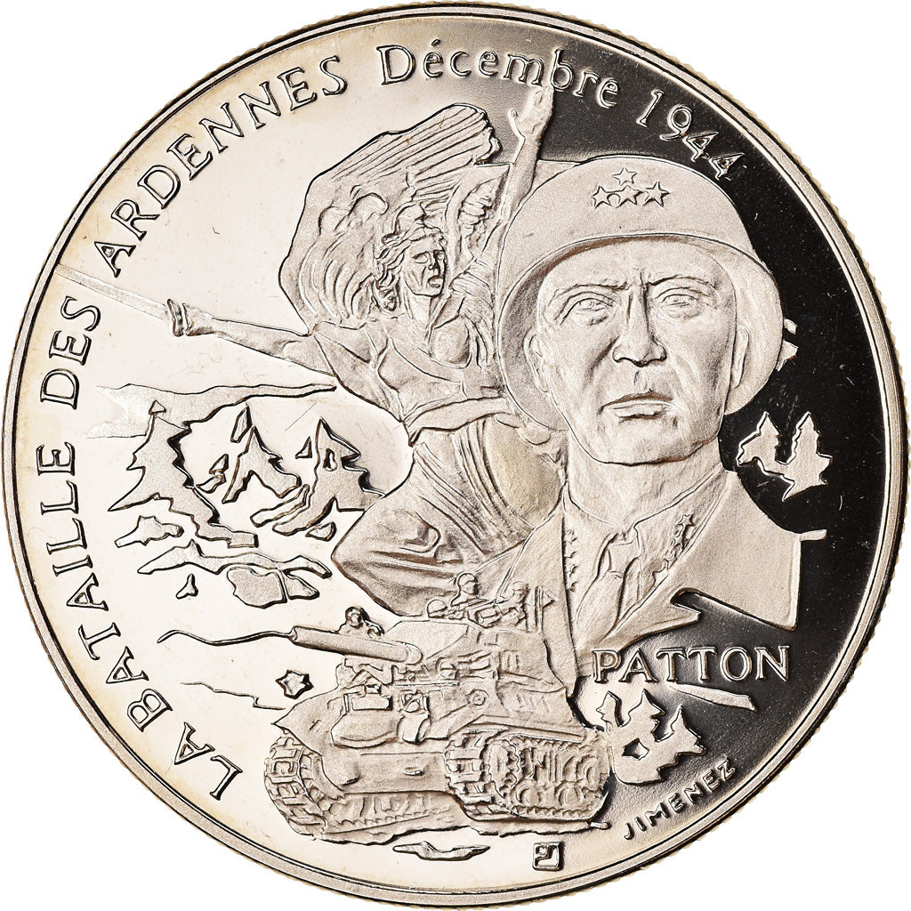 France, Medal, La Bataille Des Ardennes - Décembre 1944 - Patton, Politics