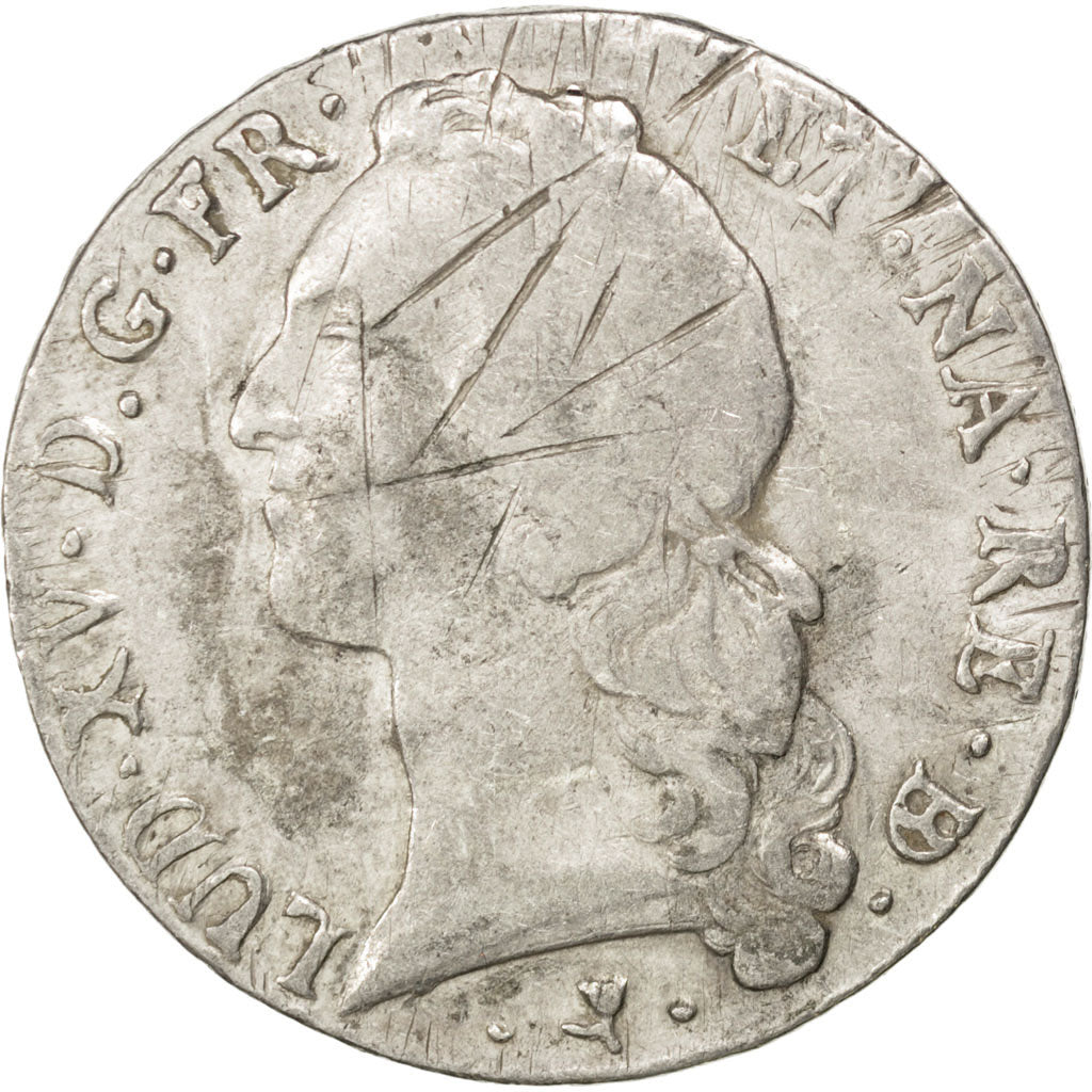 FRANCE, Écu de Béarn au bandeau, ECU, 1767, Pau, KM #518, VF(20-25), Silver, Ga.
