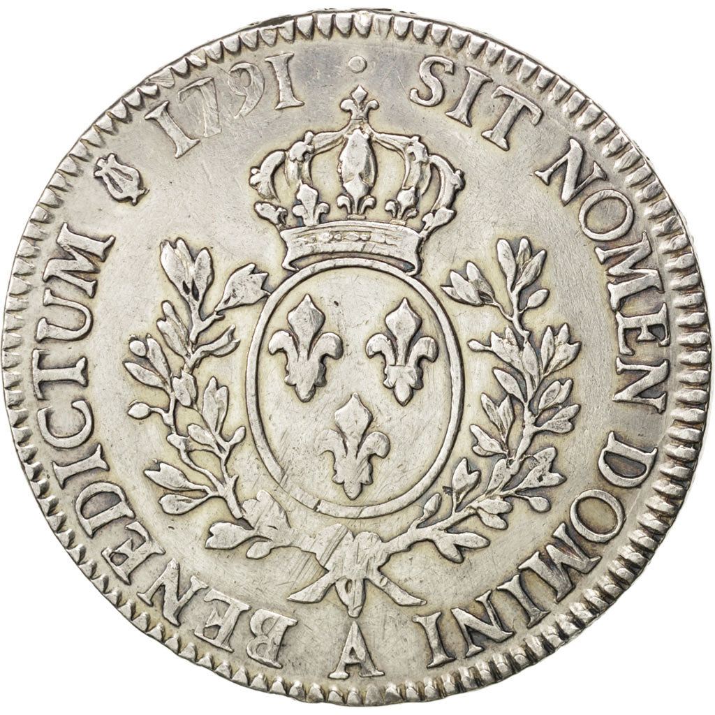 Moneta, Francia, Louis XVI, Écu aux branches d'olivier, Ecu, 1791, Paris, BB
