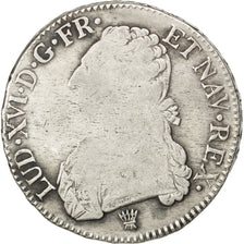 FRANCE, Écu aux branches d'olivier, ECU, 1775, Limoges, KM #564.7, F(12-15), ...