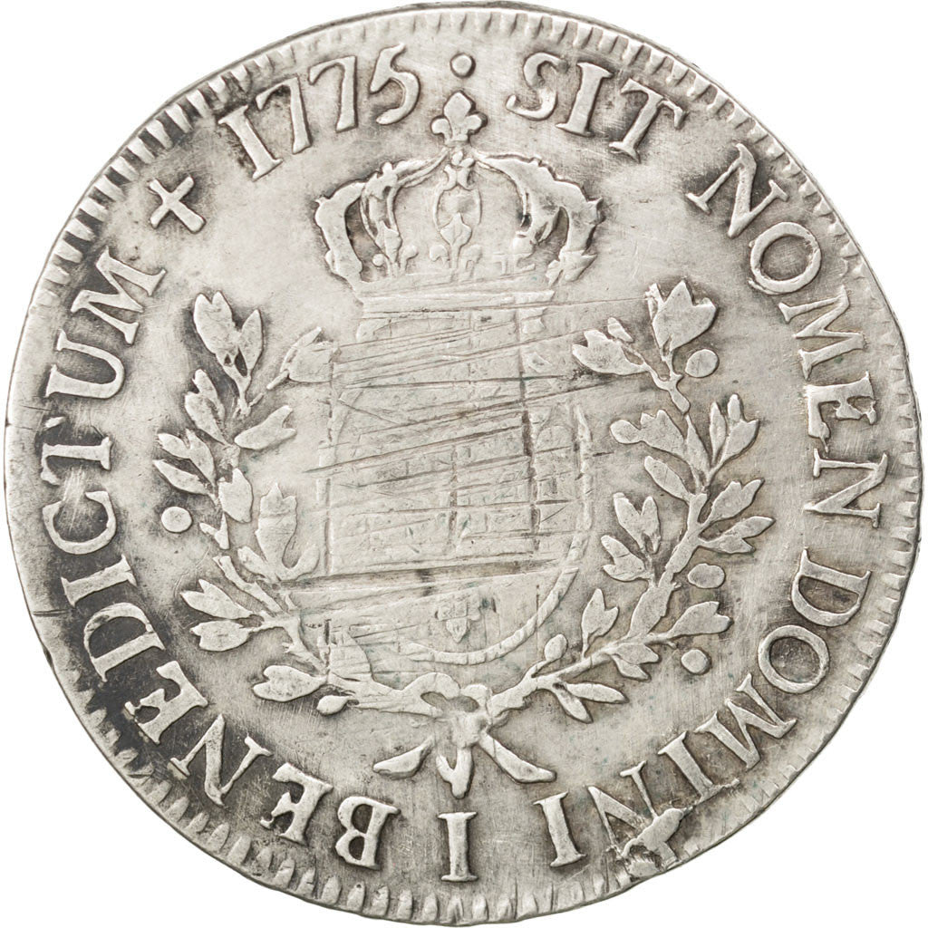 FRANCE, Écu aux branches d'olivier, ECU, 1775, Limoges, KM #564.7, F(12-15), ...