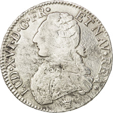 Francia, Louis XVI, Écu aux branches d'olivier, Ecu, 1785, Limoges, MB+, Arg...