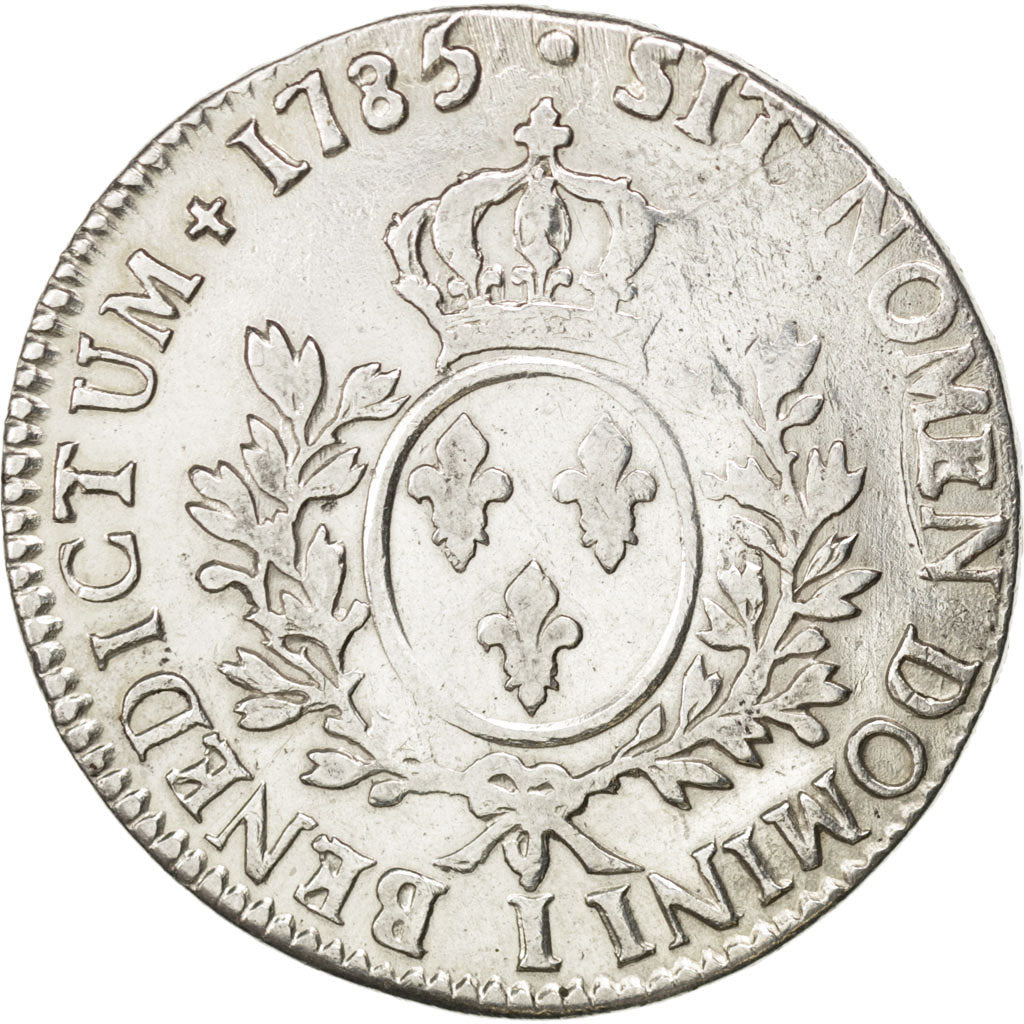 Francia, Louis XVI, Écu aux branches d'olivier, Ecu, 1785, Limoges, MB+, Arg...