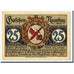 Biljet, Duitsland, Naumburg a.S. Stadt, 25 Pfennig, Eglise, 1920, Undated, SPL